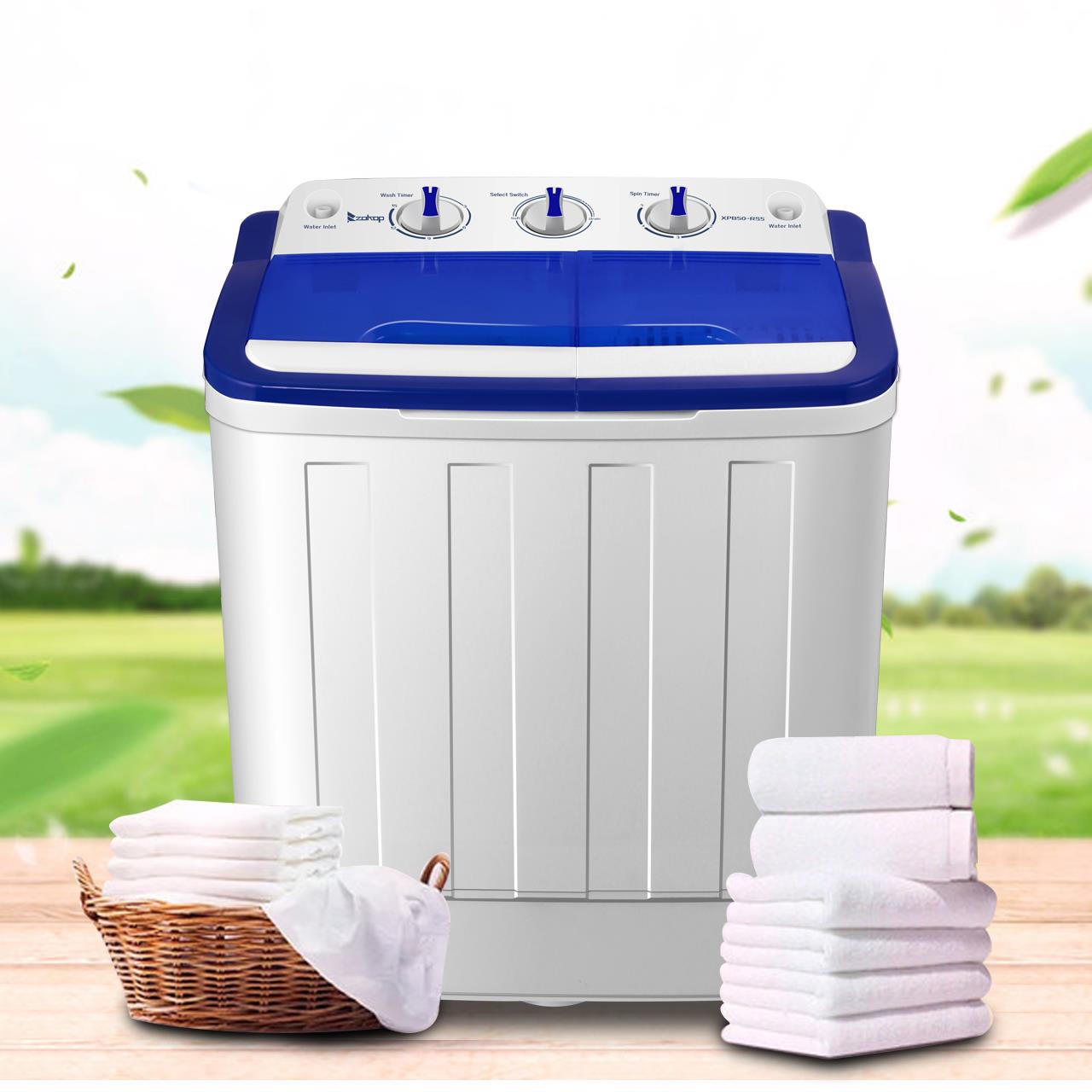 portable mini twin tub washing machine